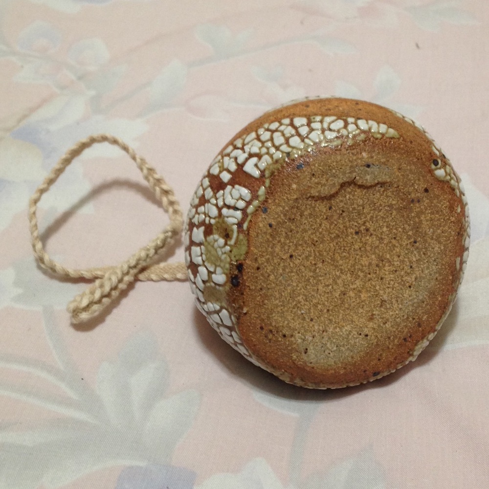 Stoneware and Crackle Hanging Air Plant Holder - Picture 6 of 8